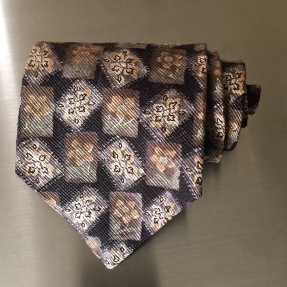Via Manzoni Brown Italian Silk Tie